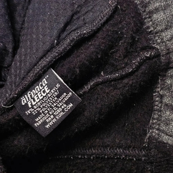Kuhl Womens Aurora "alfpaca" Fleece Full Zip Jacket Size Medium Black Outdoor - Picture 7 of 7